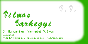 vilmos varhegyi business card
